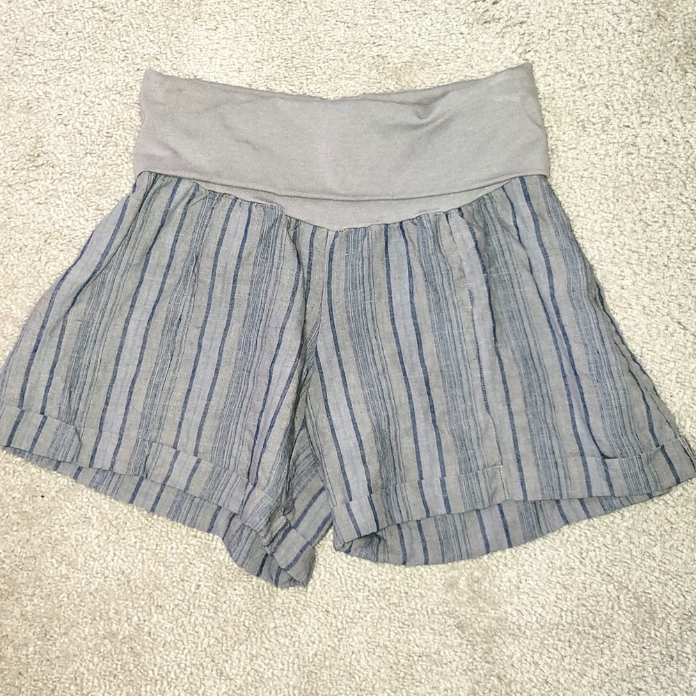 Fresh Laundry linen foldover shorts - XS